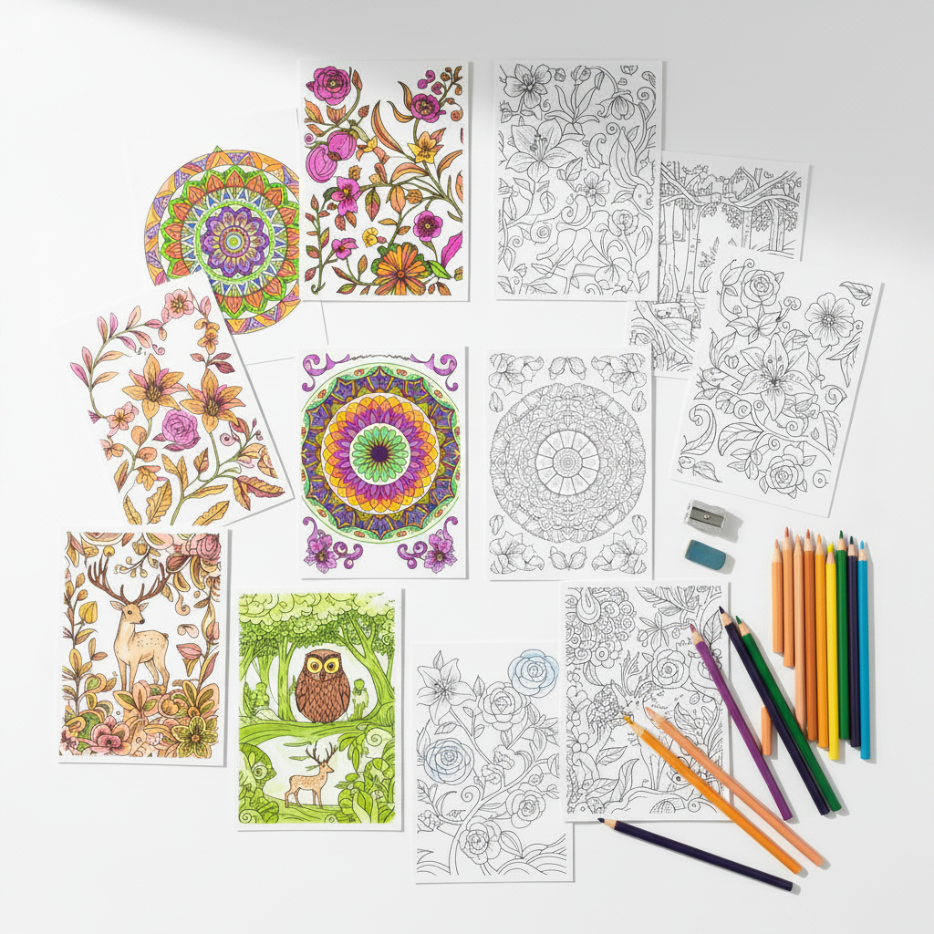 A6 Colouring Inserts
