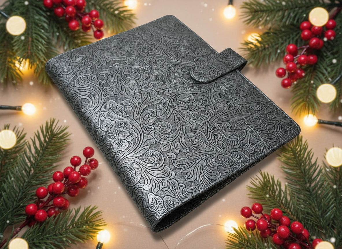 Silver Vintage A5 Binder