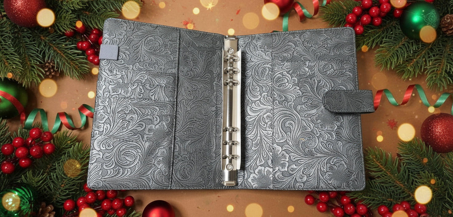 Silver Vintage A5 Binder