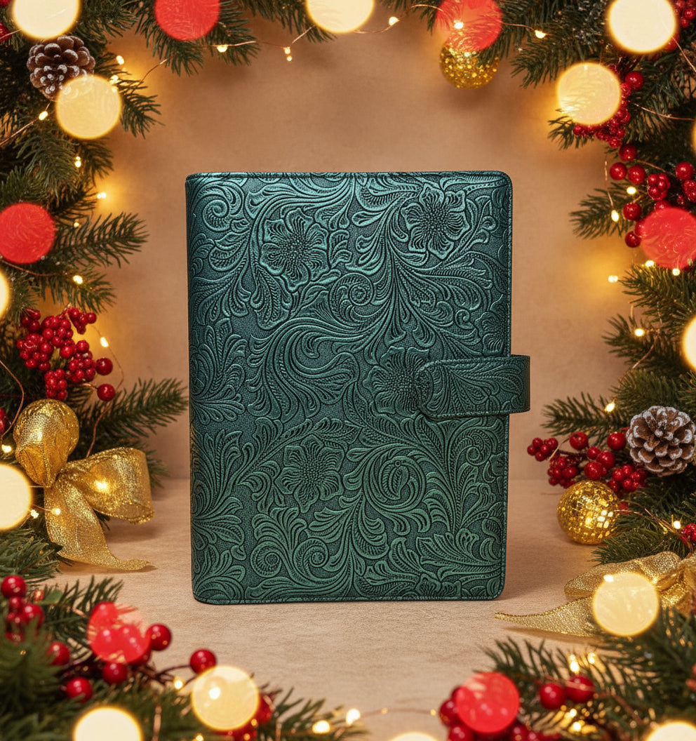 Forest Green Vintage A5 Binder