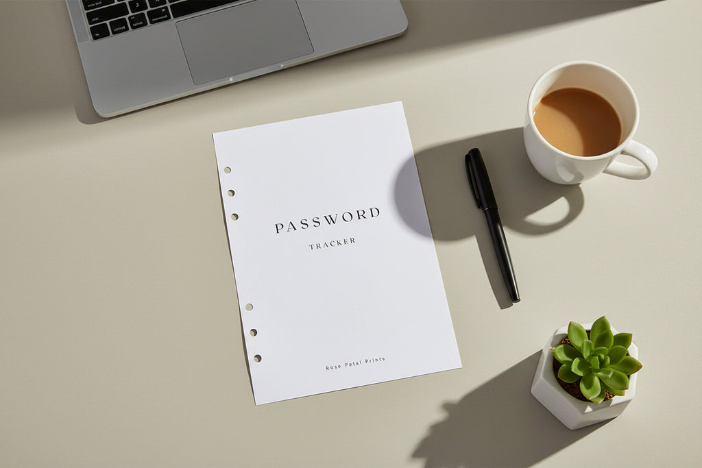 Password Tracker Insert