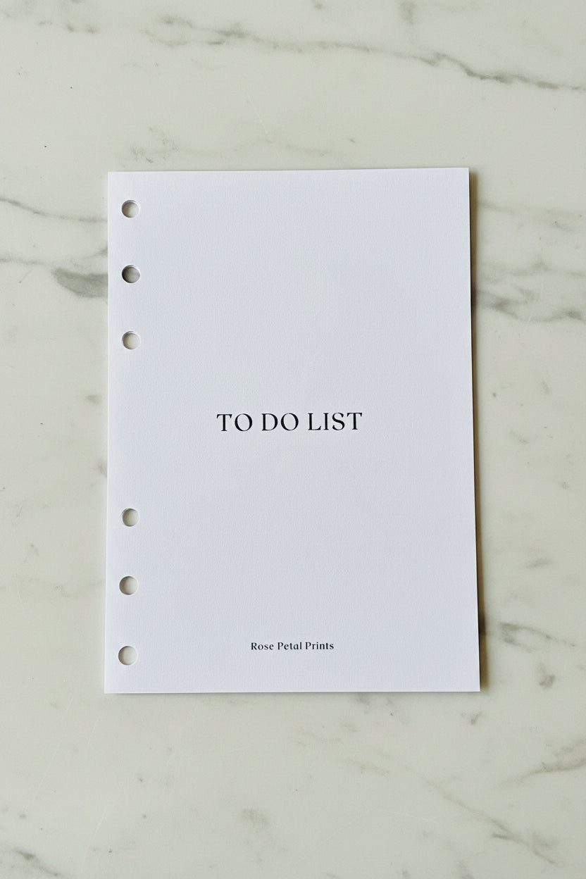 A6 To Do List
