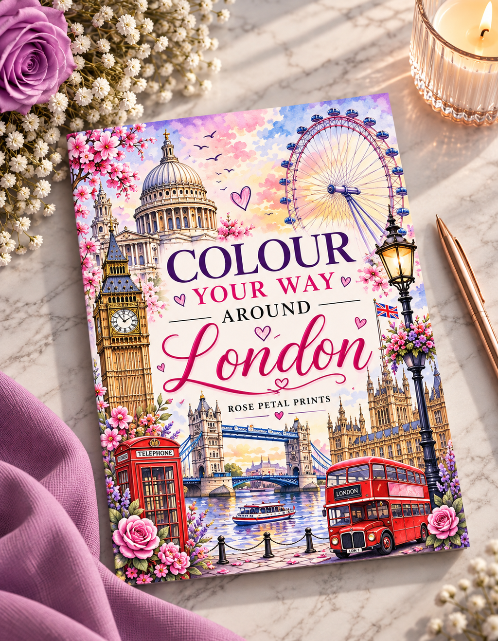 A5 London Colouring Gift  Bundle- 40 Pages