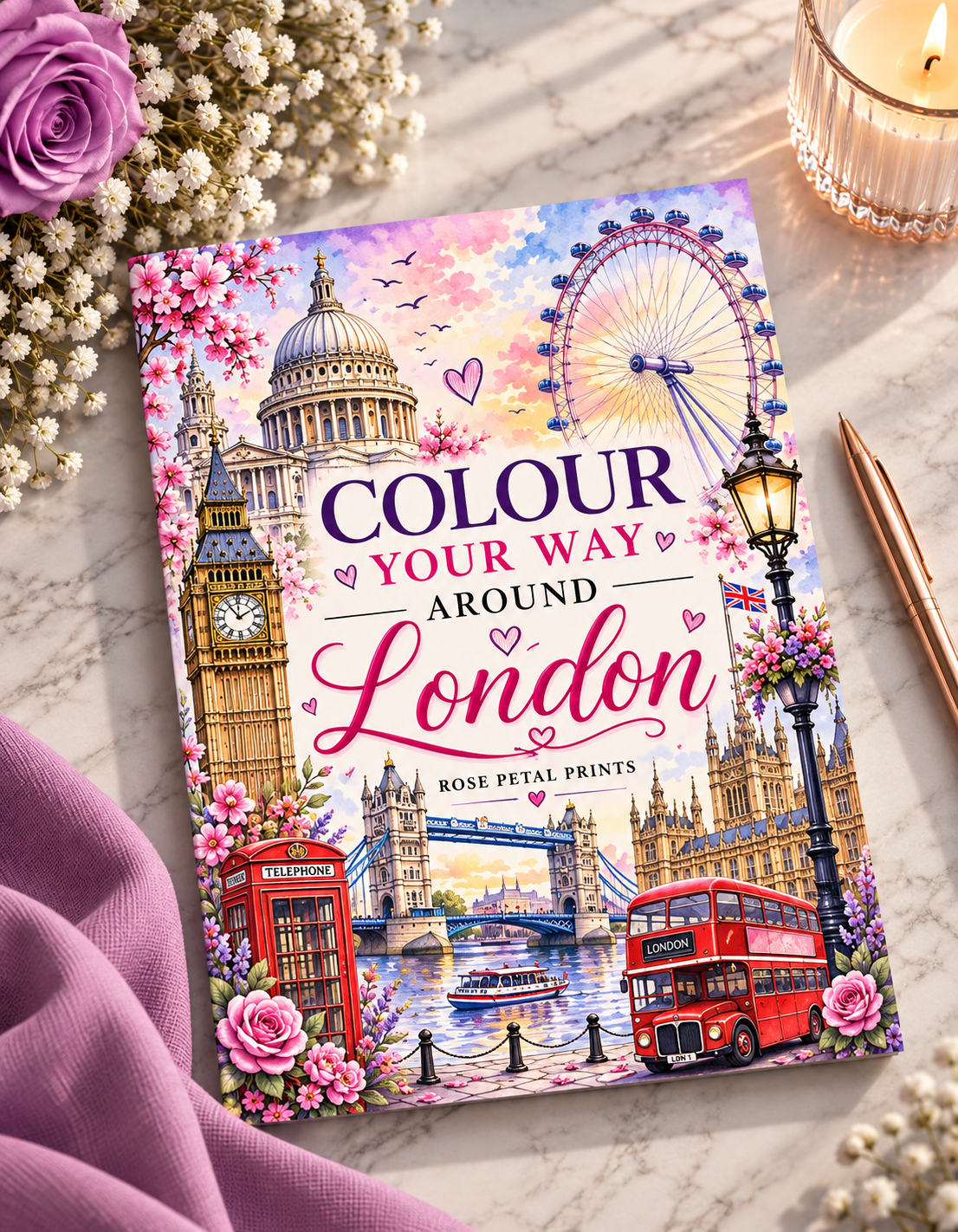 A5 London Colouring Gift  Bundle- 40 Pages