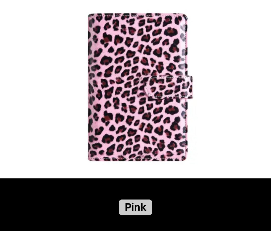 A6 Leopard Print Binder