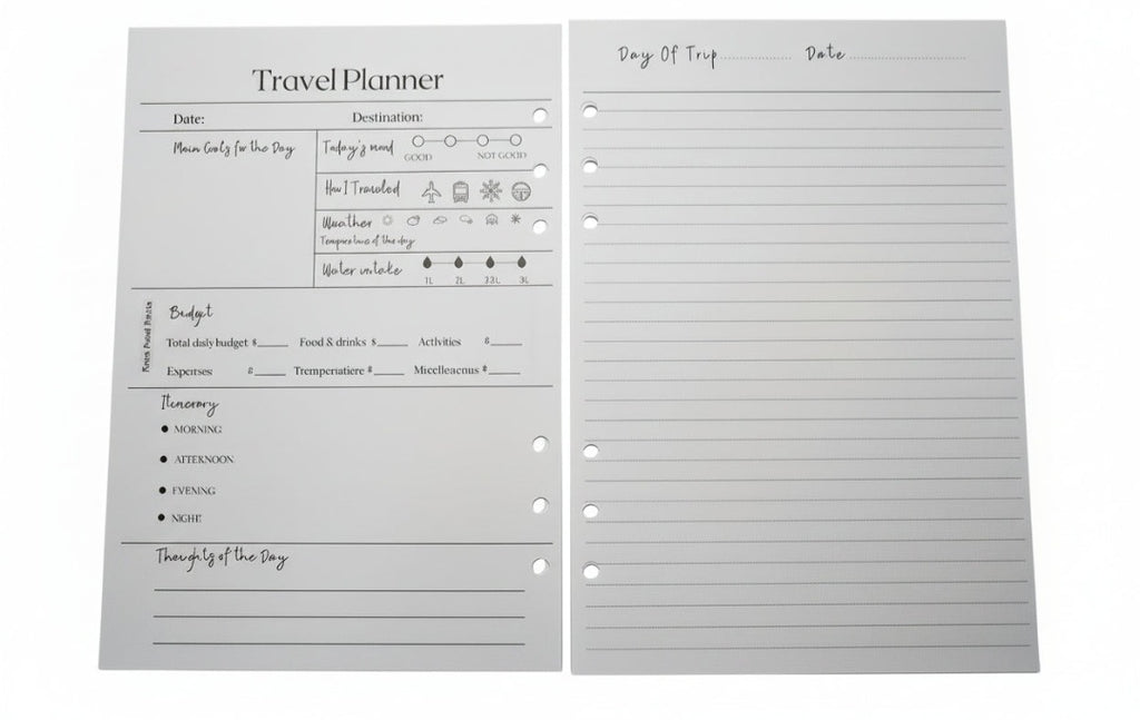 Travel Journal & A5 Binder Bundle