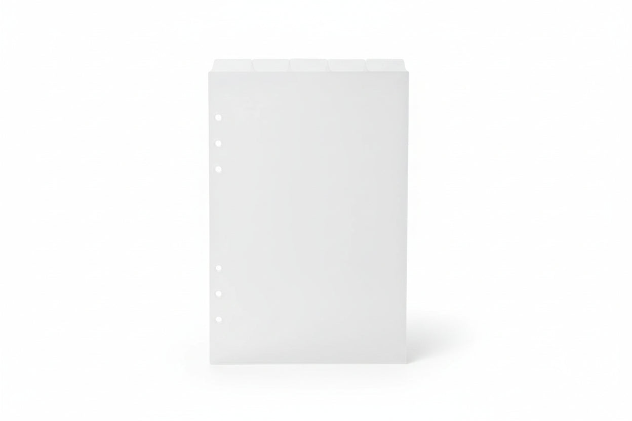 A5 Frosted Top Tab Dividers