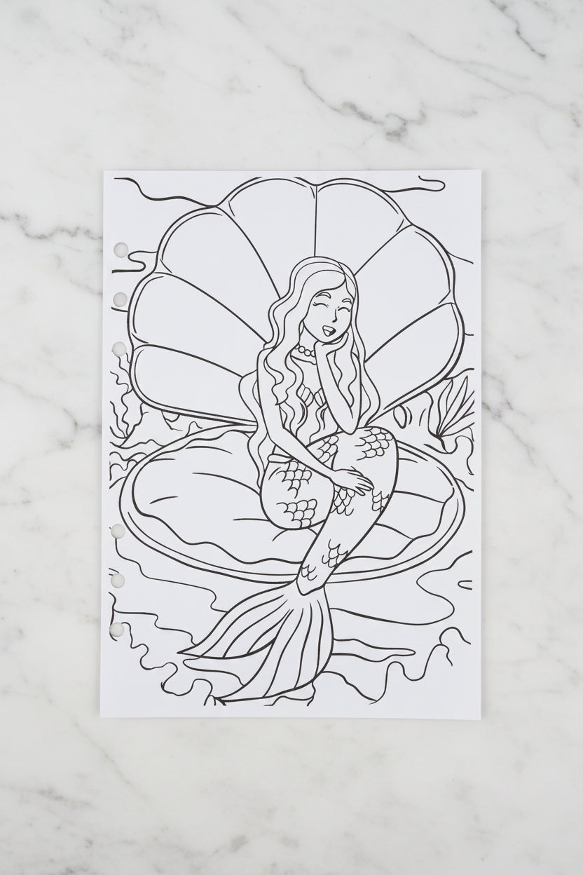 Summer Vibes Colouring A5 Inserts