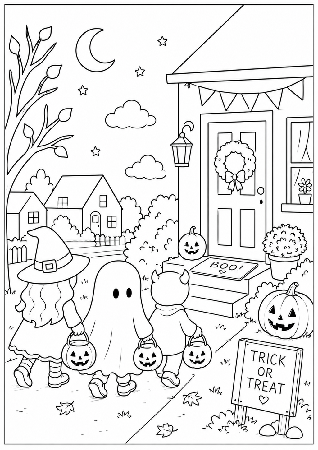 A5 Halloween Colouring Inserts 2 - Limited Stock