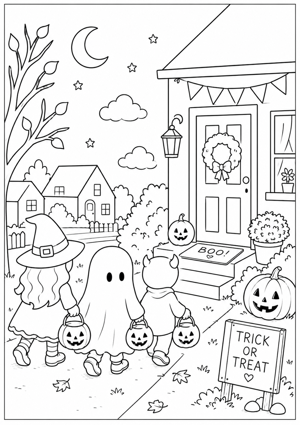 A5 Halloween Colouring Inserts 2 - Limited Stock