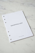A6 shopping List