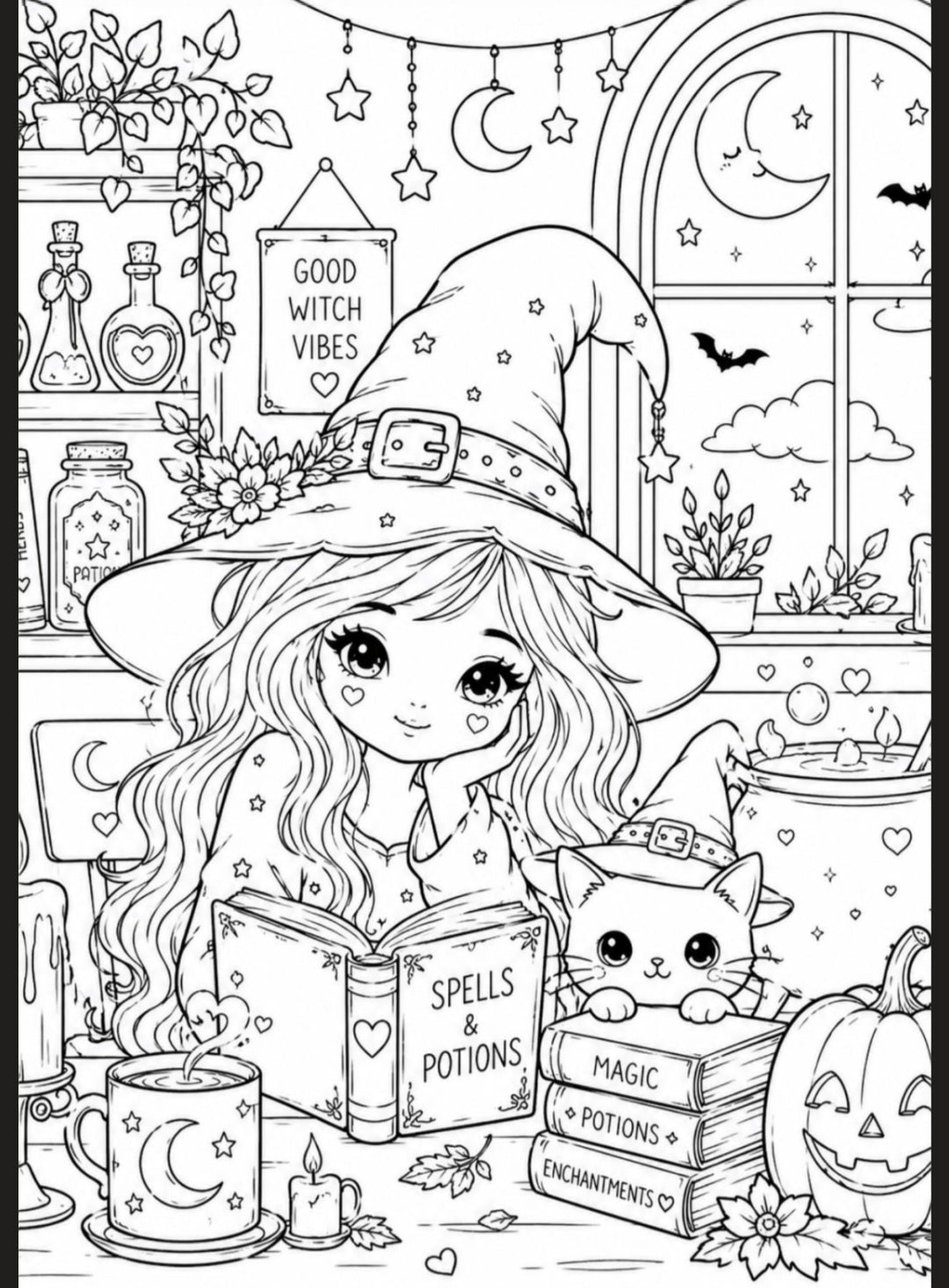 Halloween A5 colouring inserts