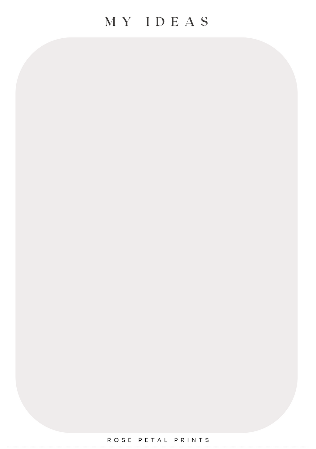 A5 Notes & Ideas Inserts