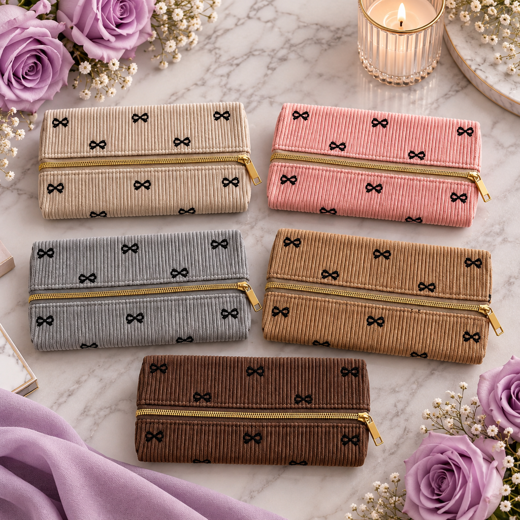 Flat Bow Pencil Case
