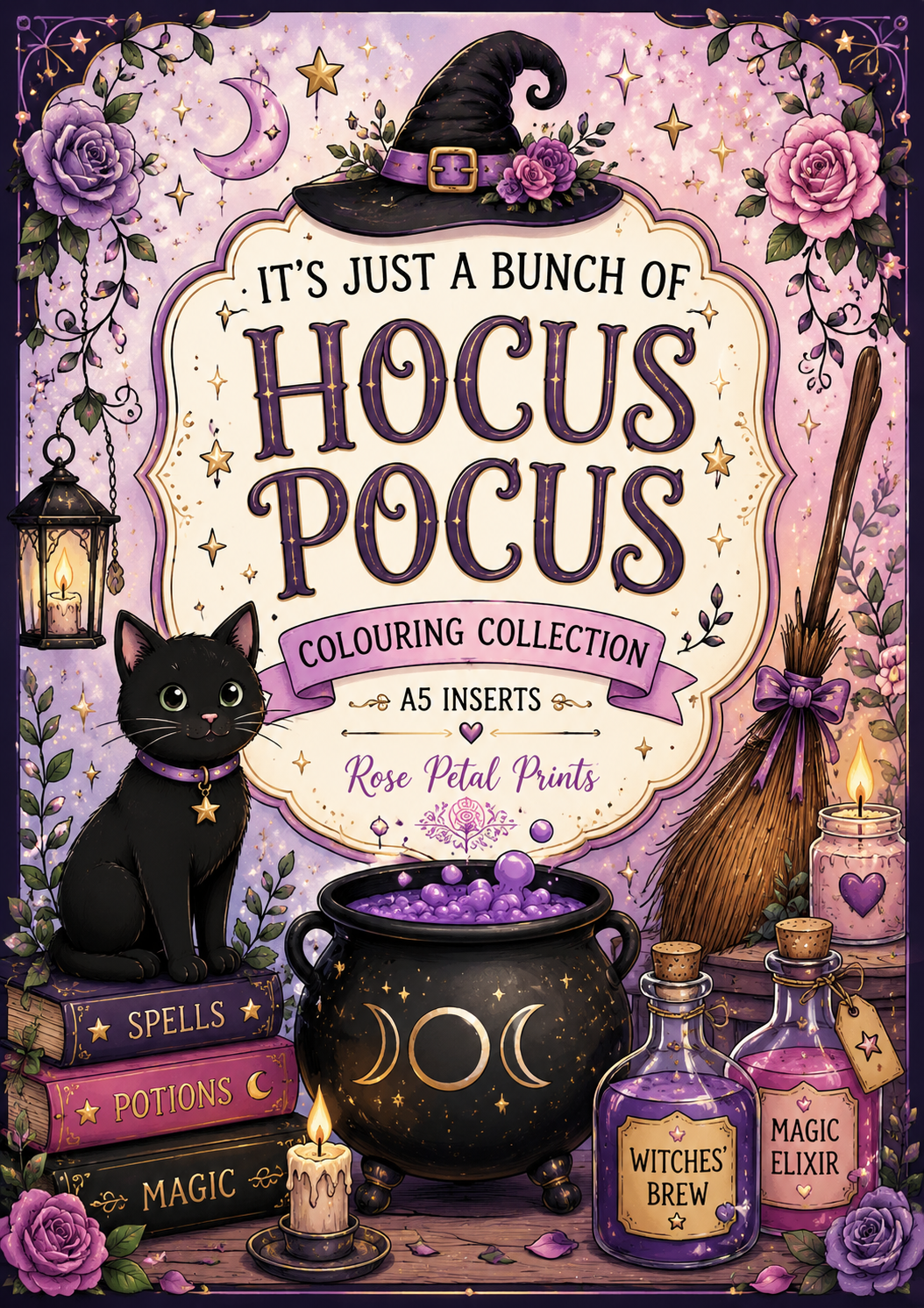 A5 Witches Colouring Inserts
