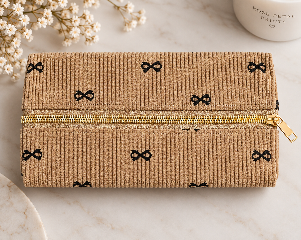 Flat Bow Pencil Case