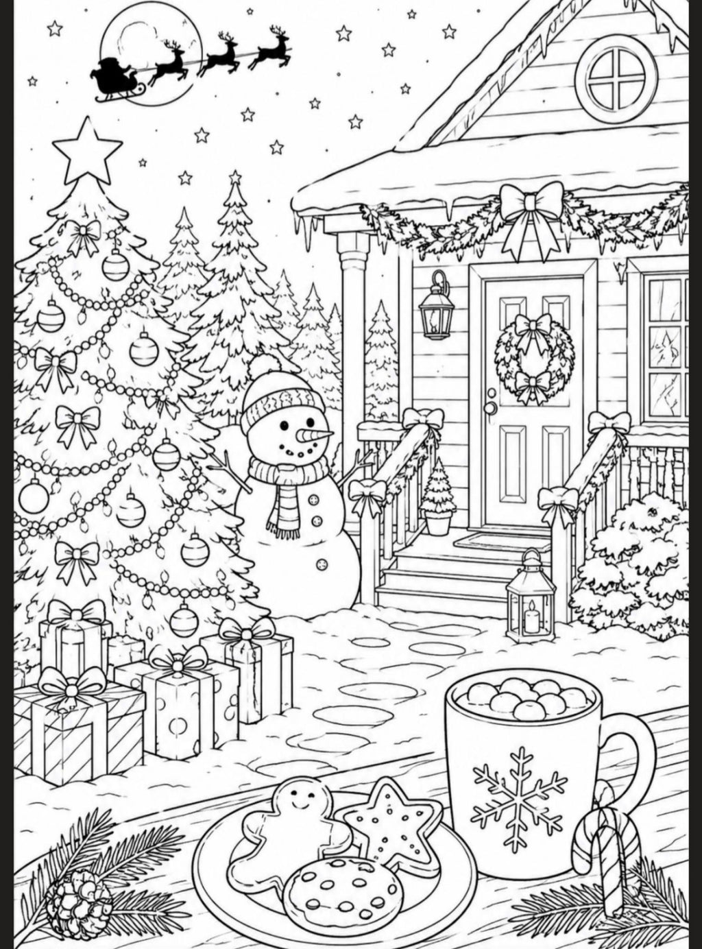 A5 Christmas Colouring Inserts 2