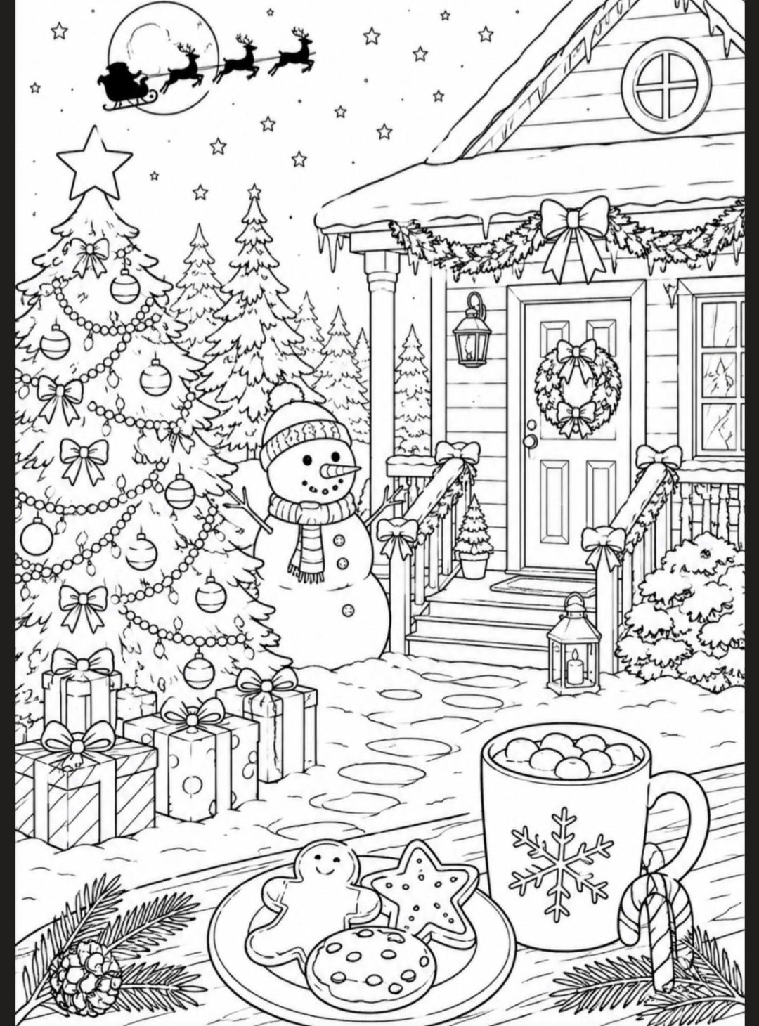 A5 Christmas Colouring Inserts 2