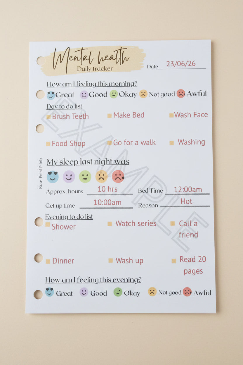 A6 Mental Health Tracker