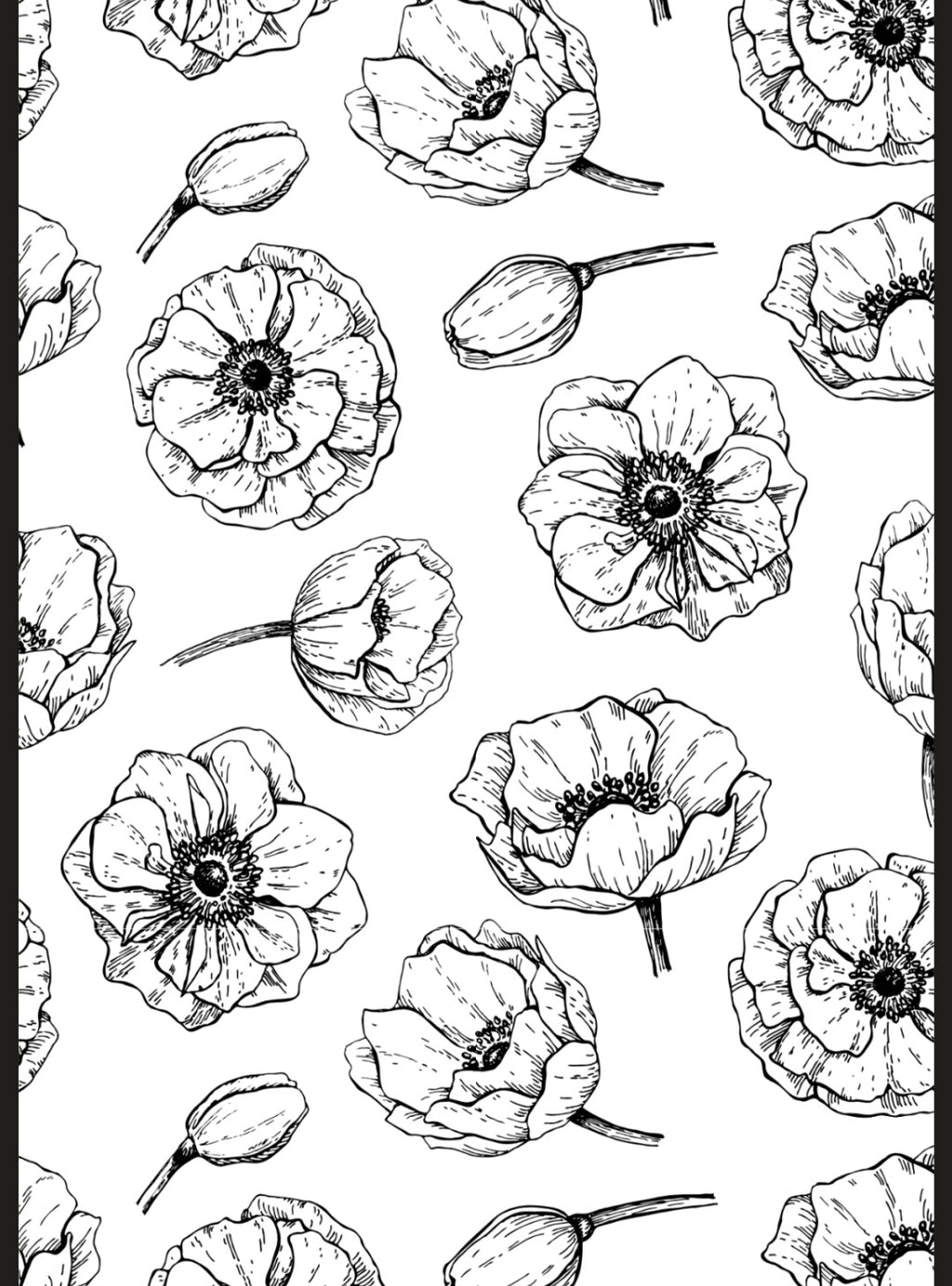 Flowers & Butterflies A5 Colouring Inserts
