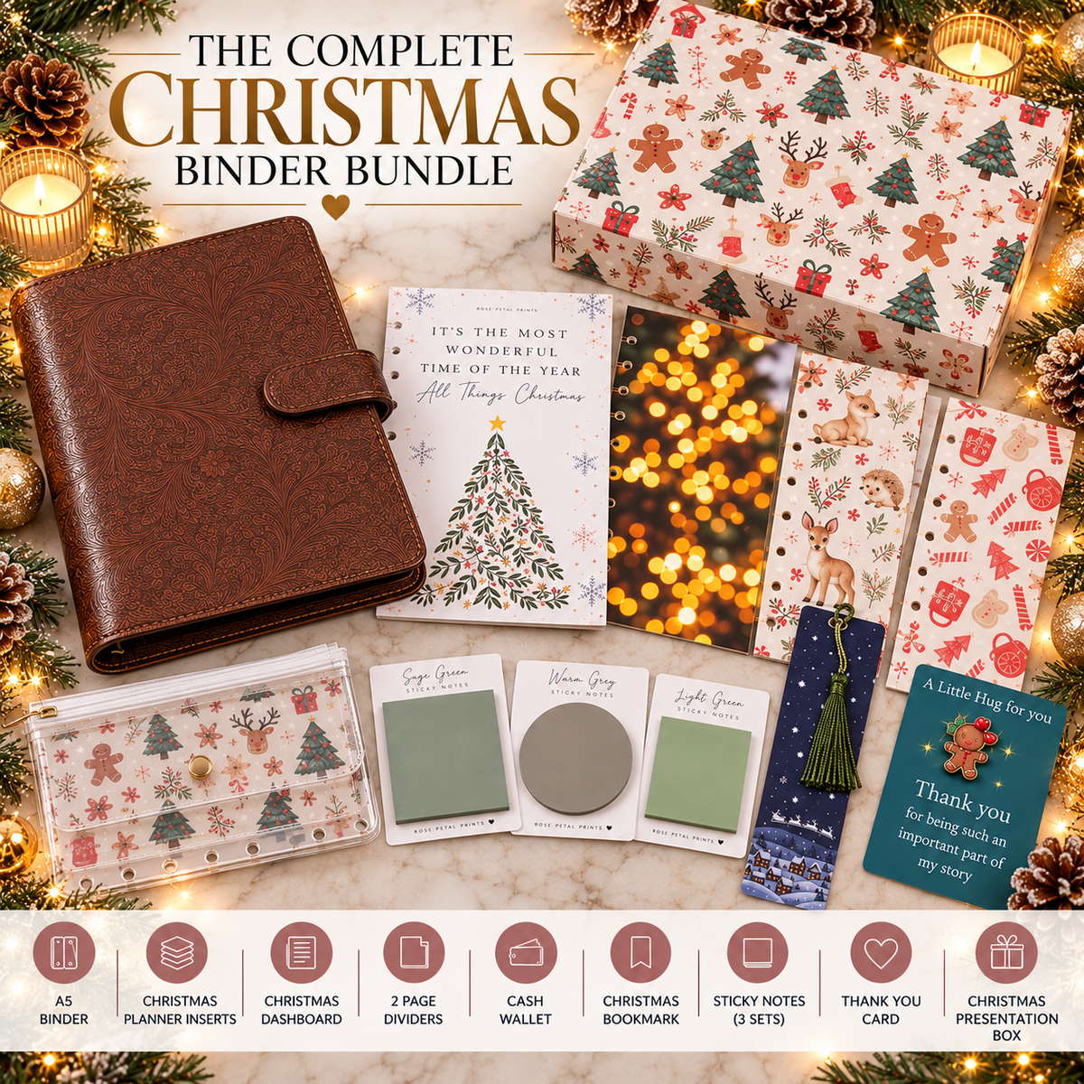 A5 Christmas Binder Bundle