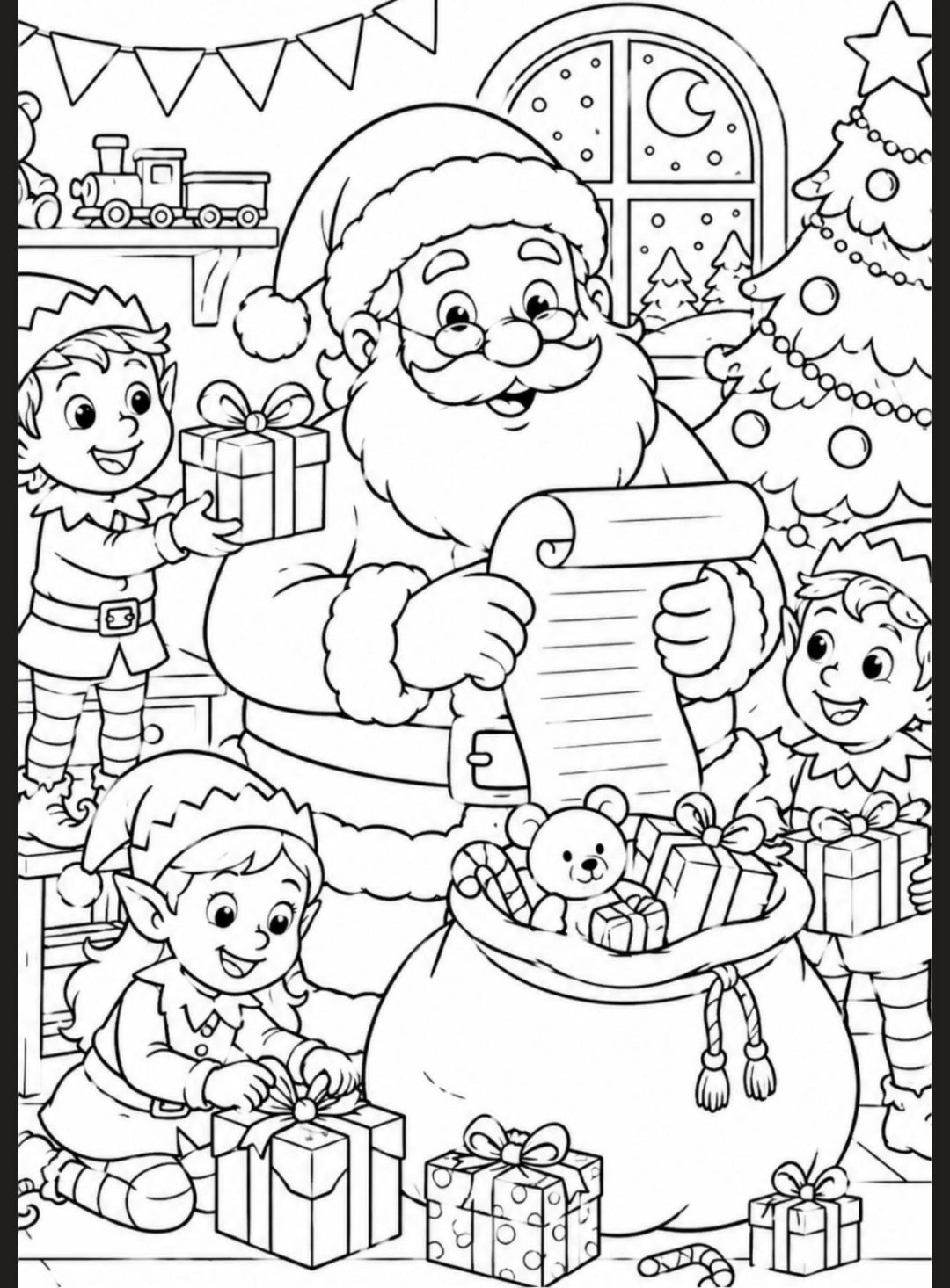 A5 Christmas Colouring Inserts 2