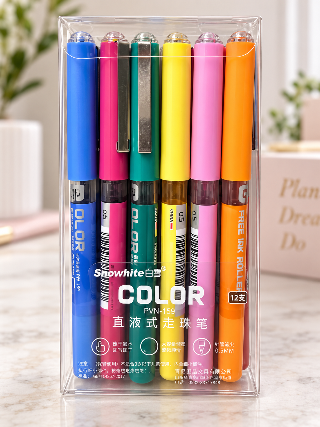 12 colourful Planner Gel Pens