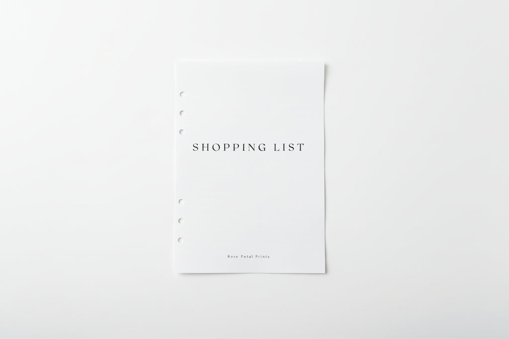 Shopping List