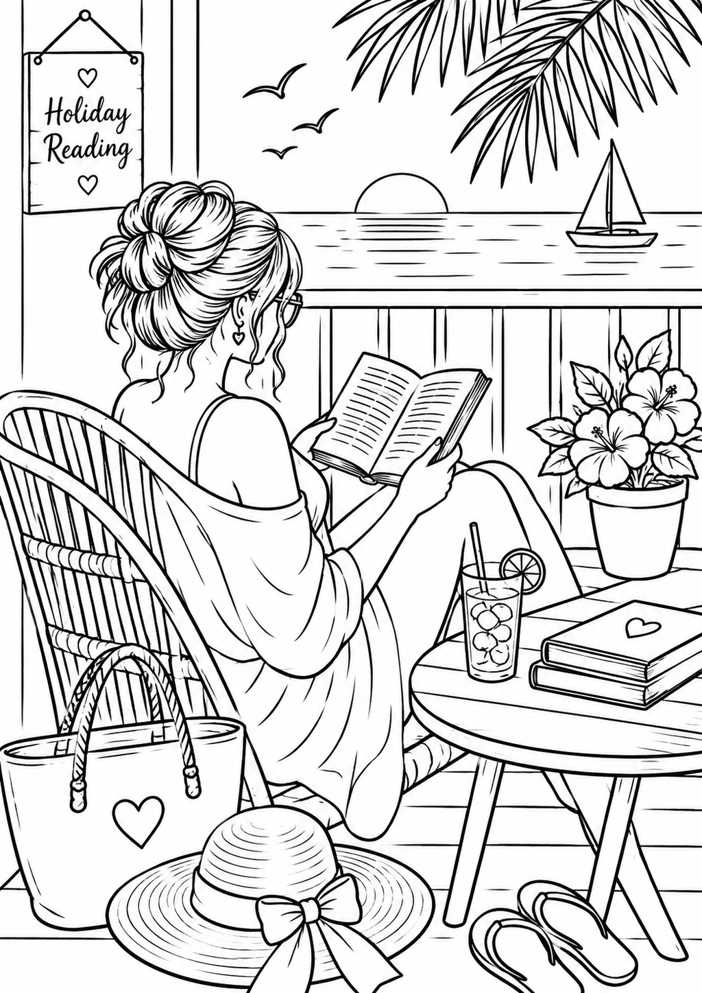 A5 Book Lovers Colouring Inserts