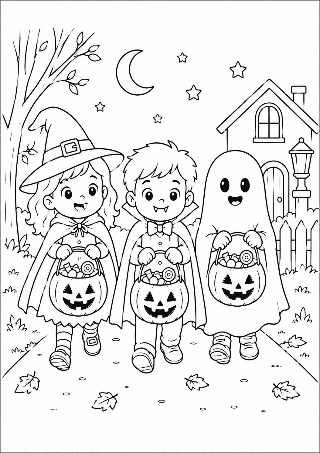 A6 Halloween Colouring Insers