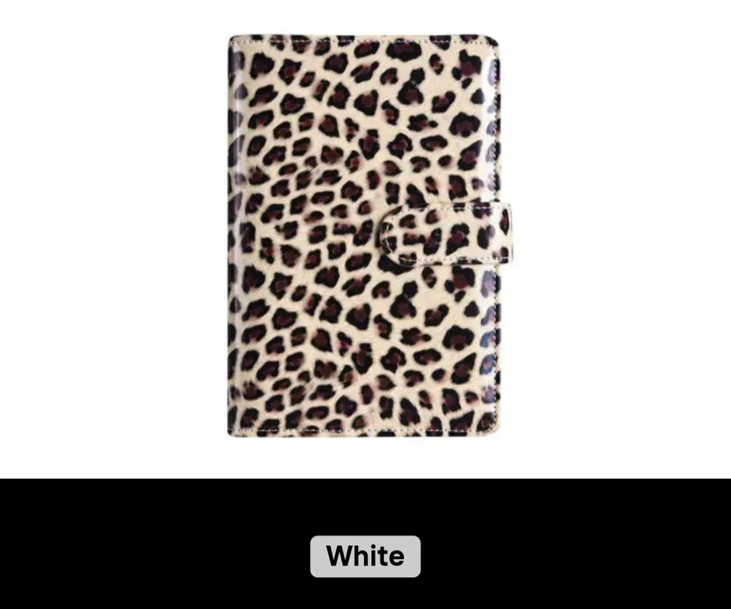A6 Leopard Print Binder