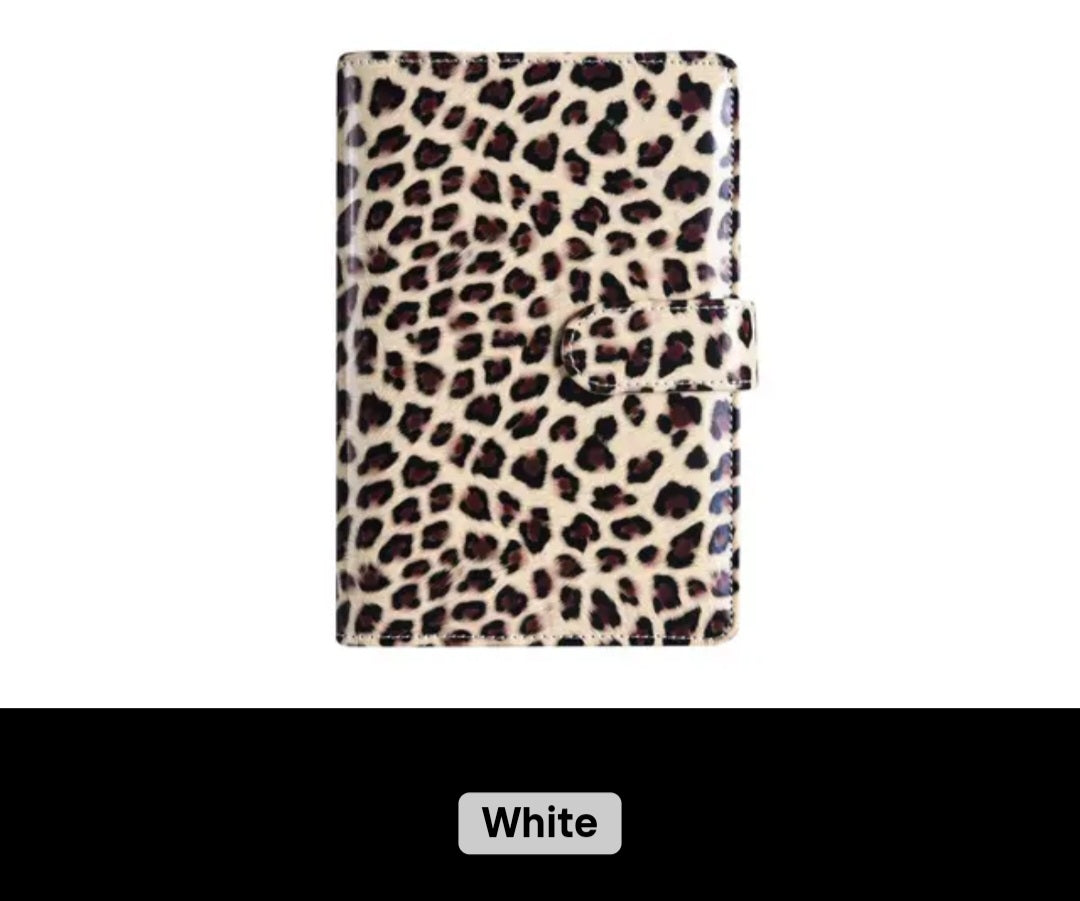A6 Leopard Print Binder