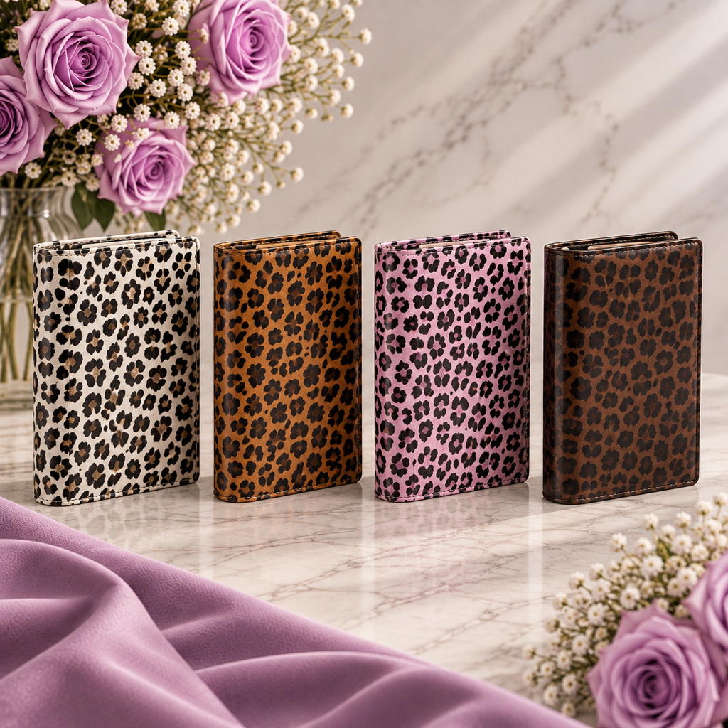 A6 Leopard Print Binder
