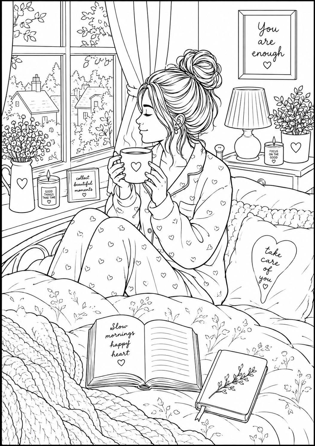 A5 Me Time colouring inserts
