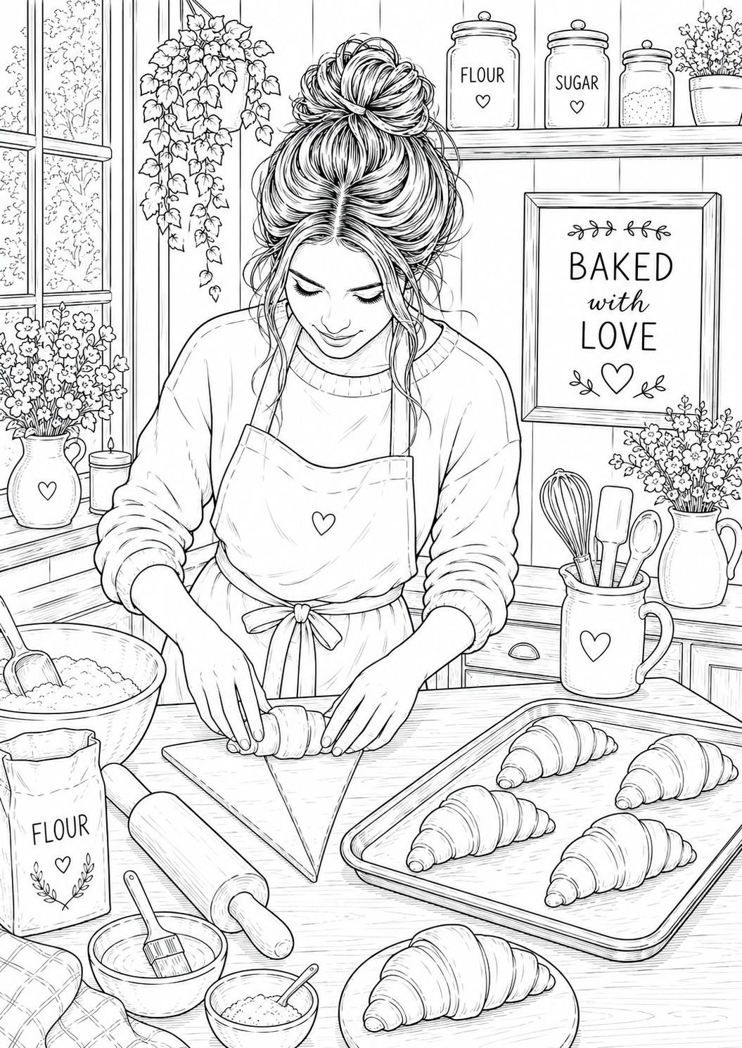 A5 Bakery & Cafe Life Colouring Inserts
