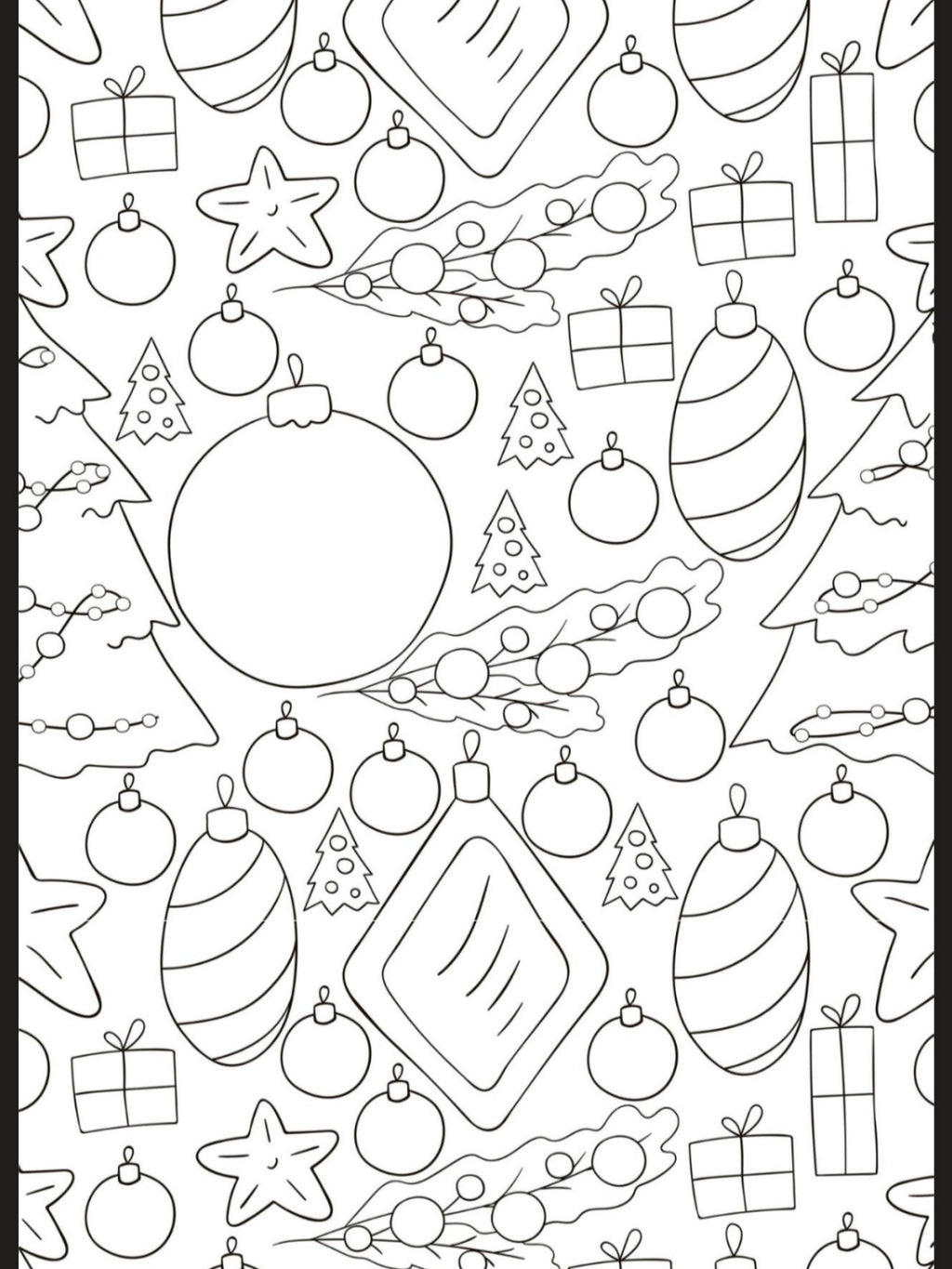 Christmas A5 Colouring Inserts  1