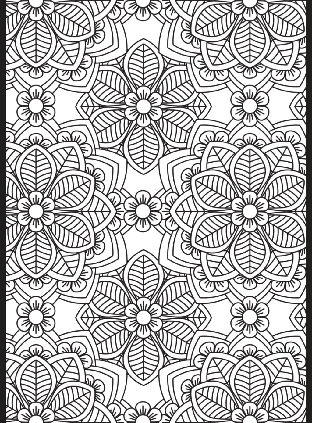 Flowers & Butterflies A5 Colouring Inserts