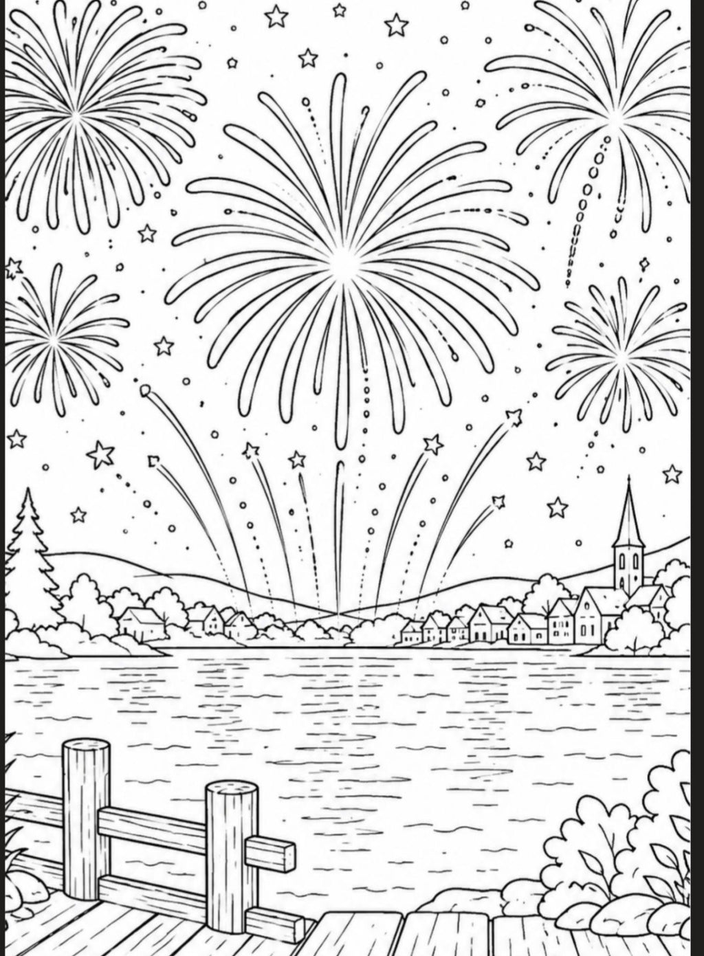 Firework & Bonfire night A5 colouring inserts