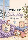 A5 Winter Colouring Inserts
