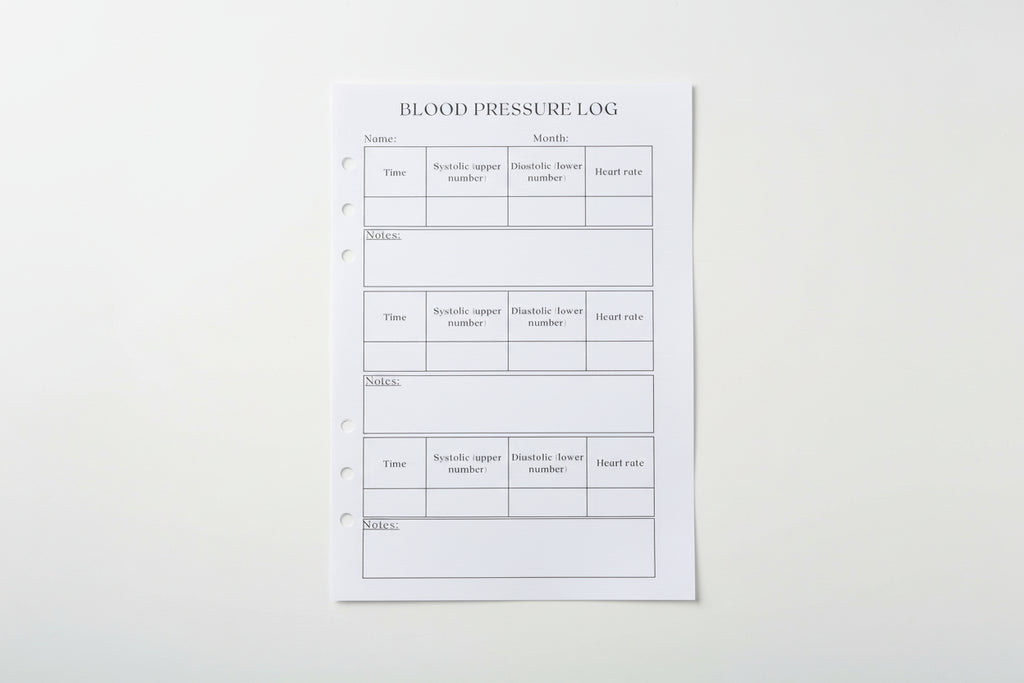 Blood Pressure Log