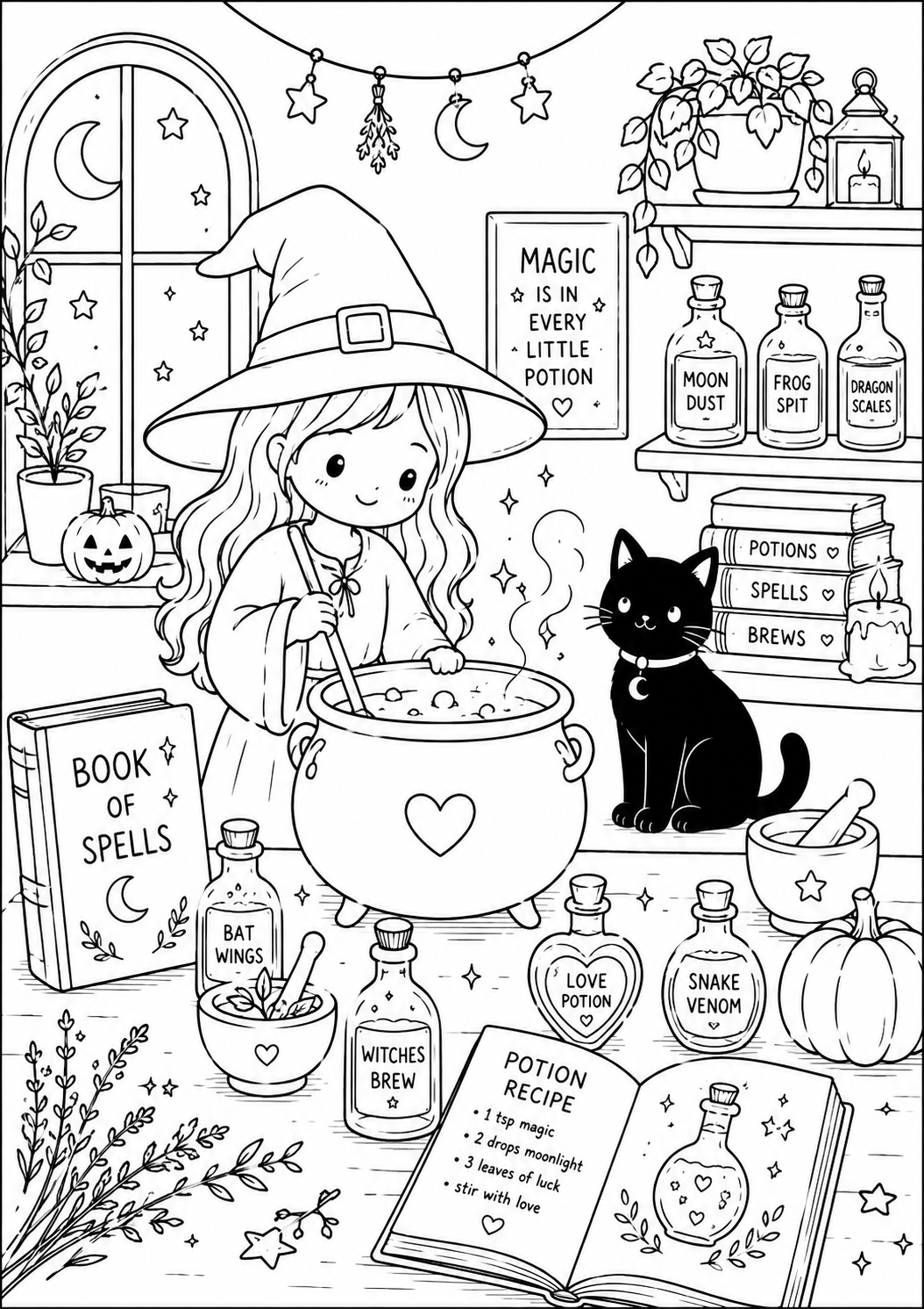 A5 Halloween Colouring Inserts 2 - Limited Stock