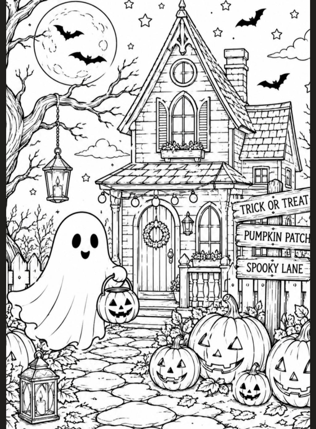 Halloween A5 colouring inserts