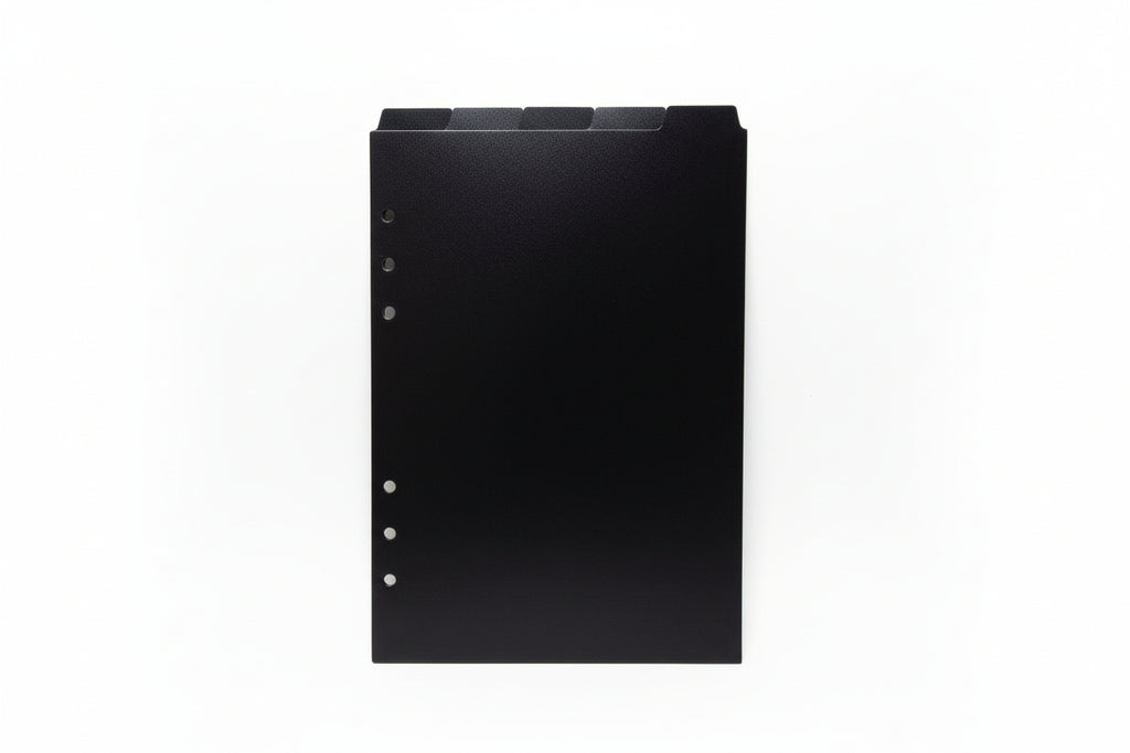 A5 Black Divider Tabs