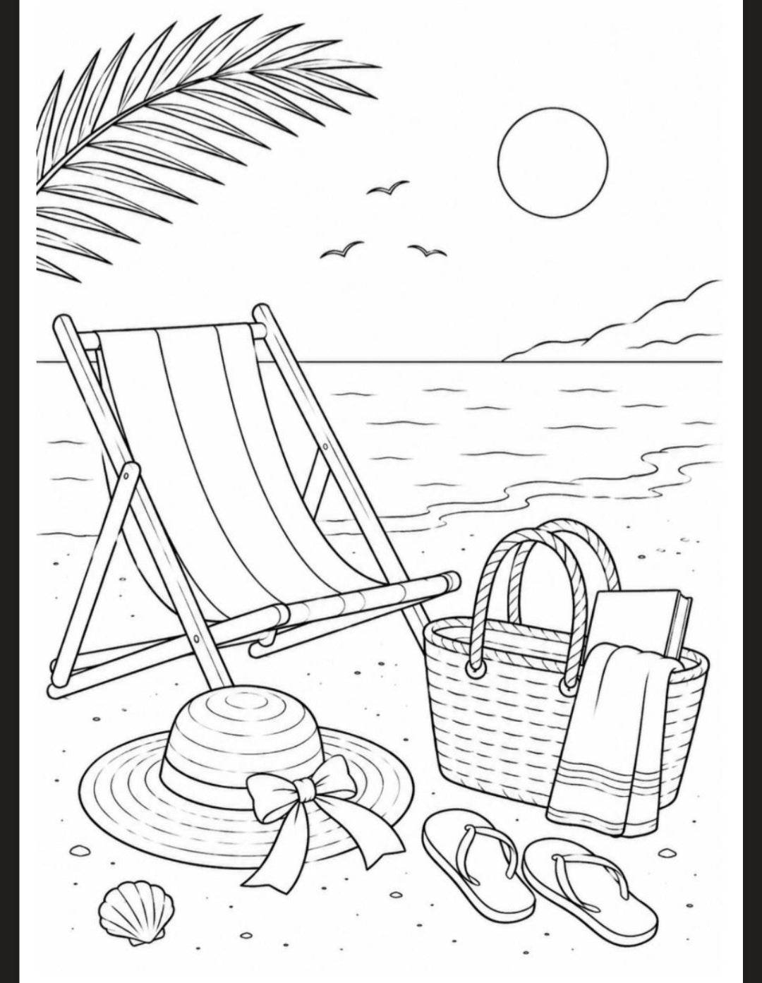 A6 Summer Colouring Inserts