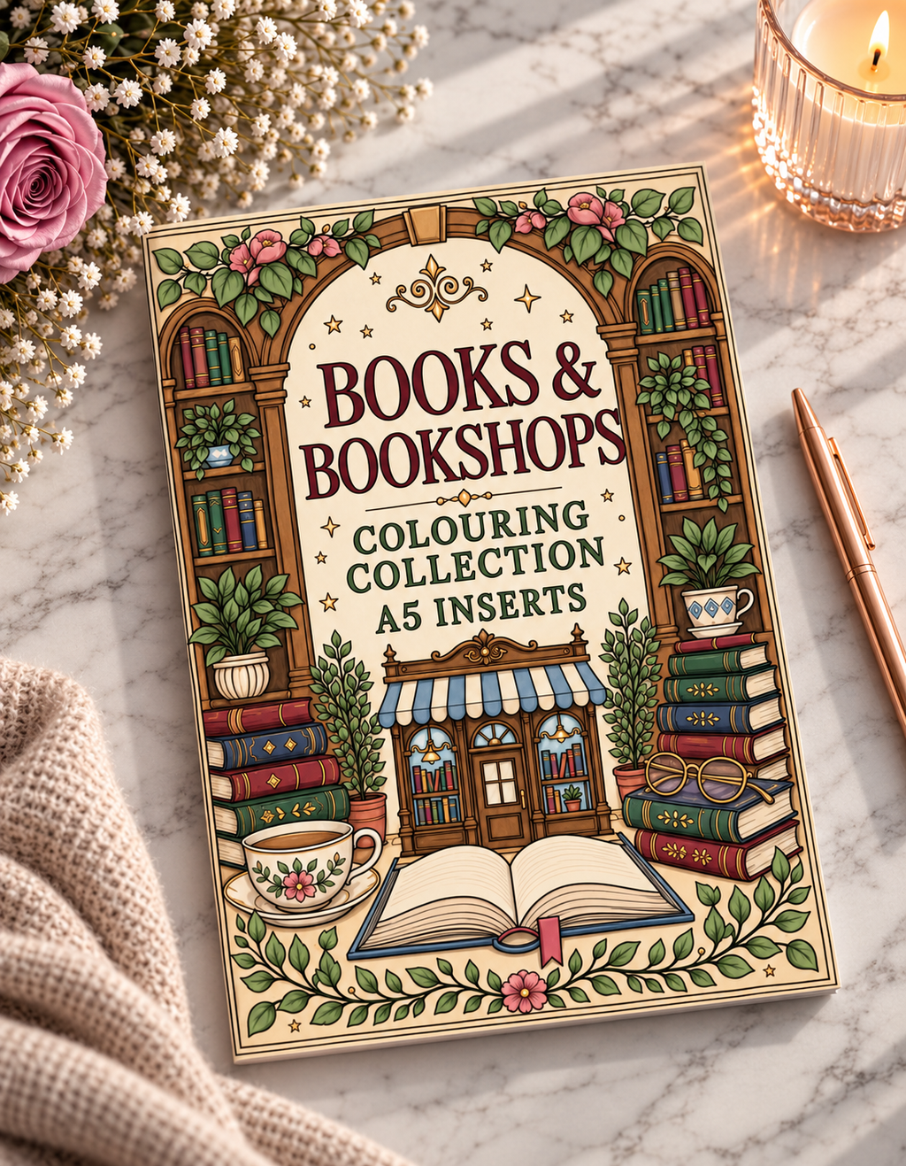 A5 Book Colouring Inserts