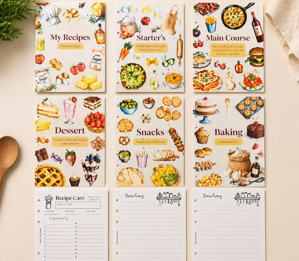 A5 Recipe Binder Bundle
