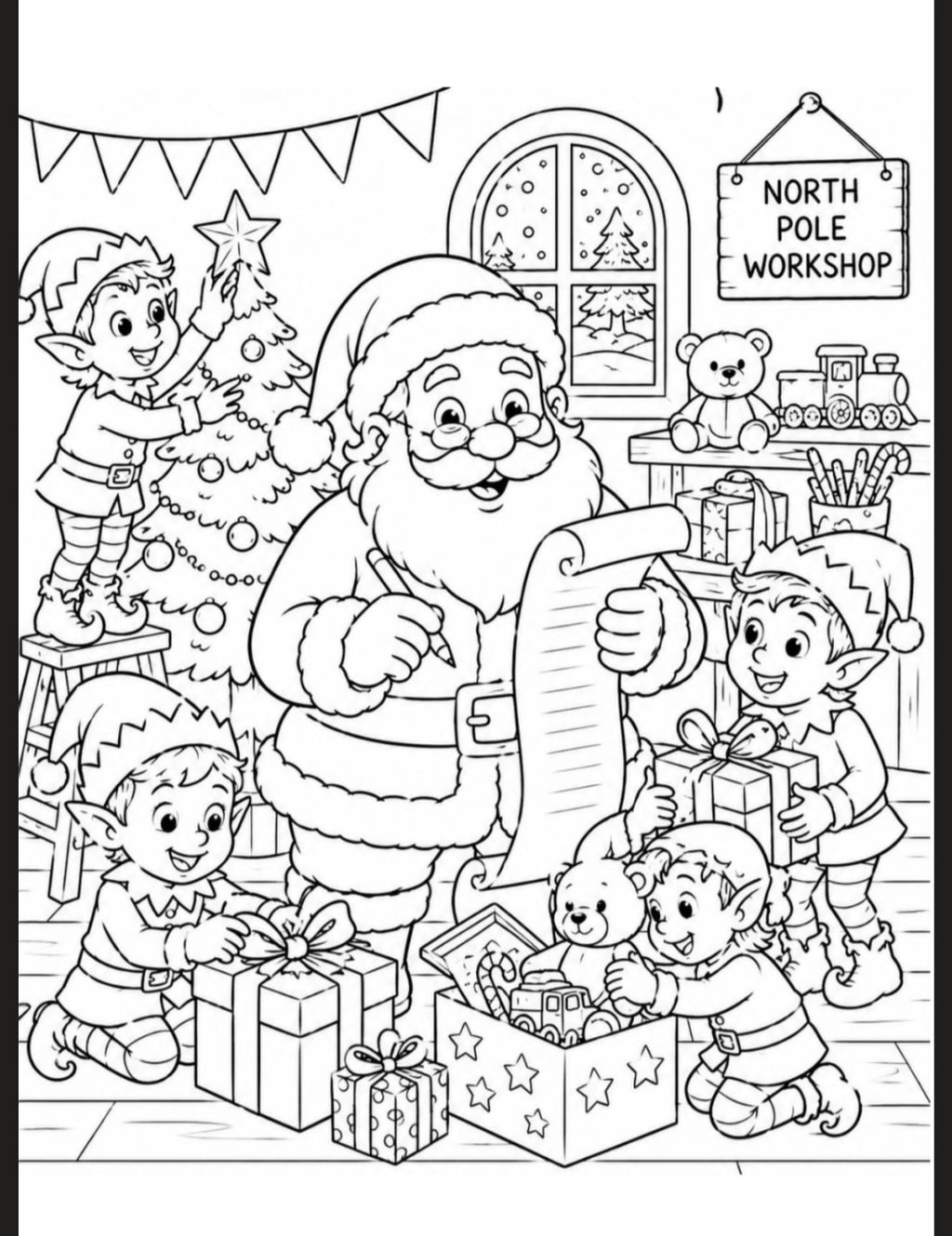 Christmas A5 Colouring Inserts  1
