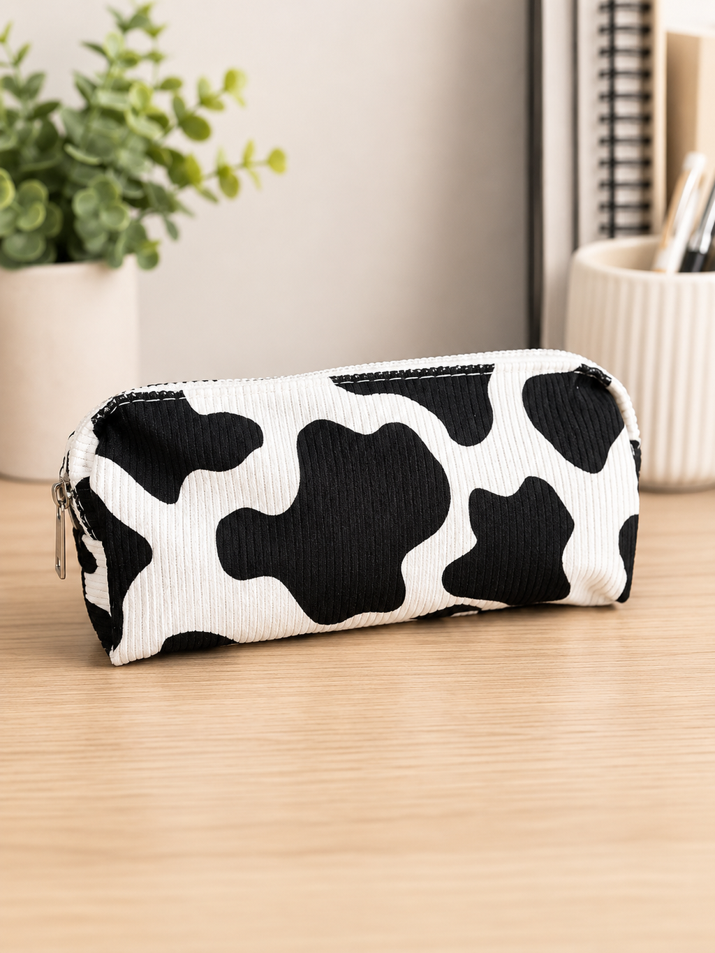 Cow Print Pencil Case