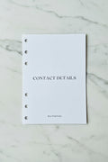 A6 Contact Details
