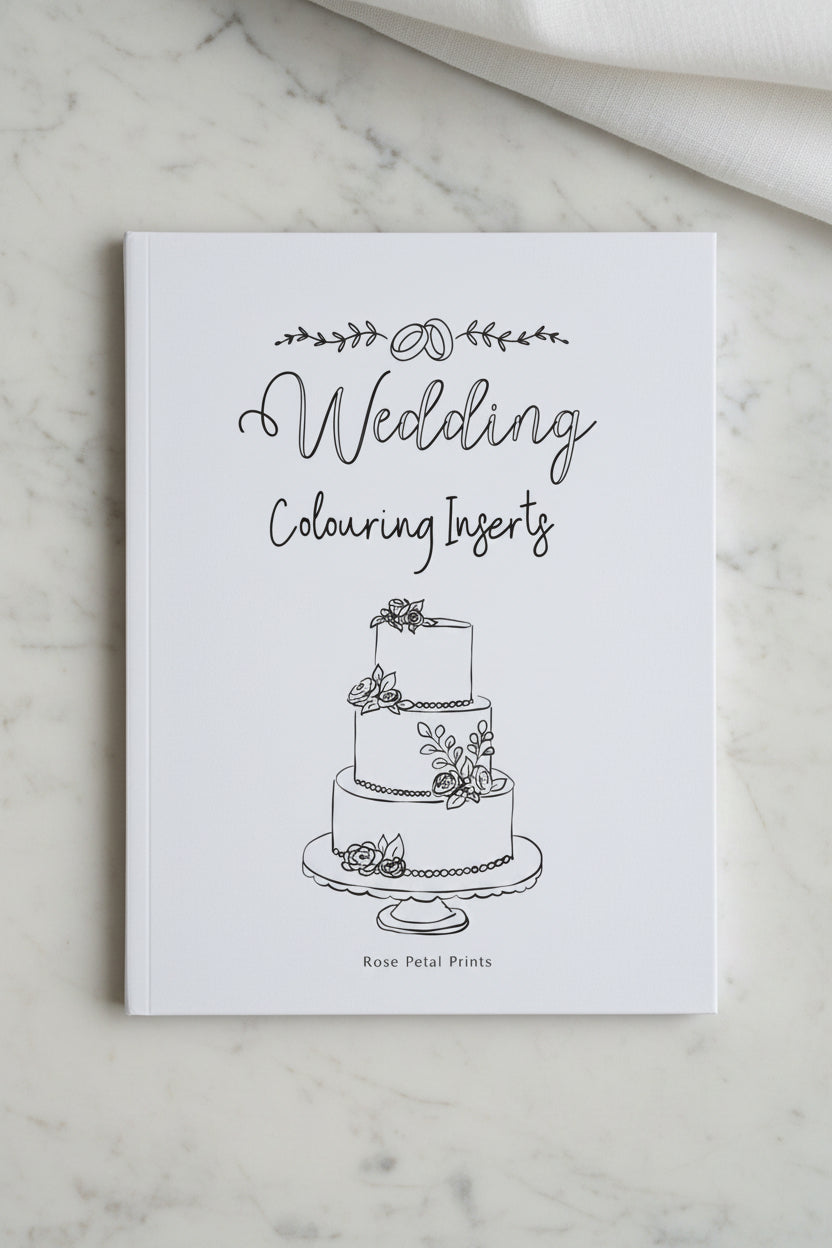 Wedding A5 Colouring Inserts
